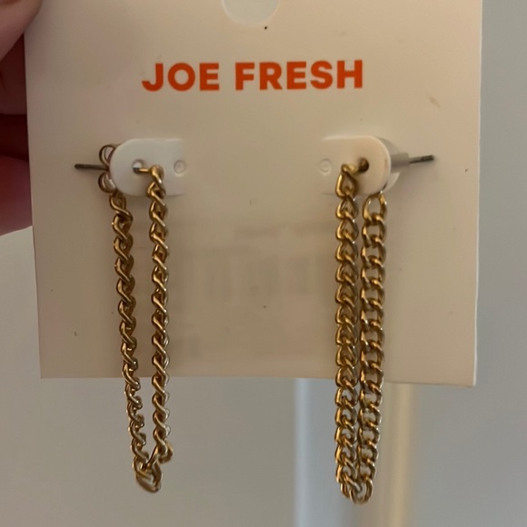 Gold chain earrings - Picture 1 of 3